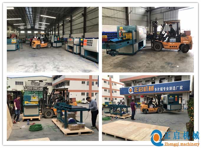 發往非洲尼日利亞的ZQ350型原木多片鋸