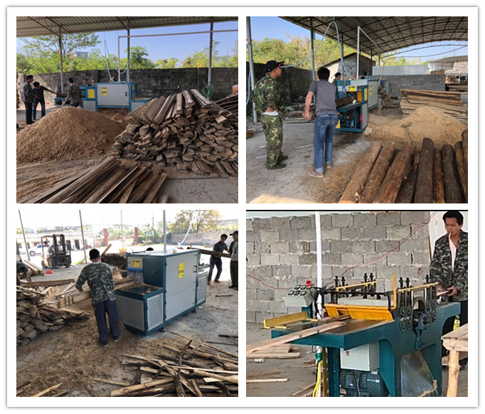 2018年10月原木多片鋸、清邊機在廣西桂林現場工作圖