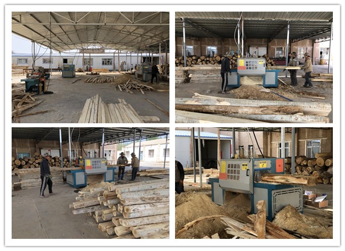 新疆哈密市--雙排鏈原木多片鋸、方木多片鋸、清邊機(jī)加工楊木