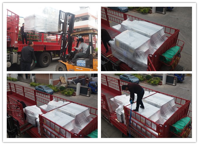 2018年4月發往新疆哈密市原木多片鋸、方木多片鋸、清邊機、