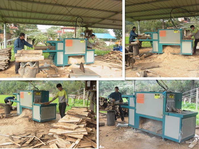 原木多片鋸200型&nbsp;&nbsp;河南新密縣客戶現(xiàn)場加工楊木