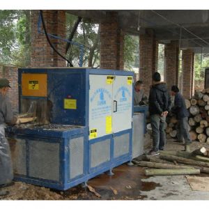 四川德陽-什邡禾洛水鎮-原木300多片鋸加工現場